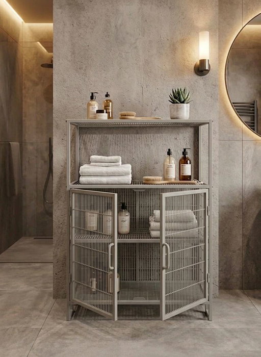 Hanah Home Kron Armario Multiusos Gris